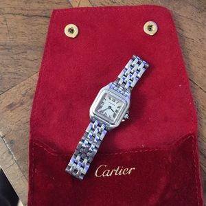 Cartier watch steel panther